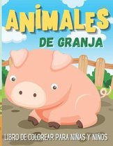 animales de granja Libro de colorear para ninas y ninos