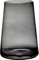 Maison Péderrey Vaas Mond geblazen Glas Zwart D 20 cm H 28 cm