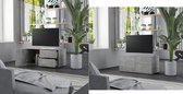 Tv meubilair - Spaanplaat - Beton grijs - Kast - Modern - Meubel - Woonkamer - Slaapkamer - Nieuwste Collectie