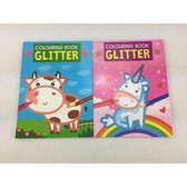 Kleurboek Glitter 12 pagina's (1 stuk) assorti