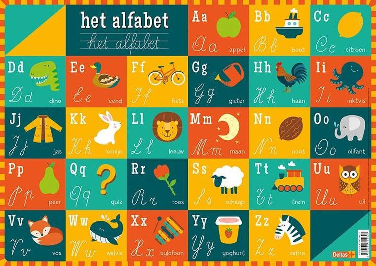 Deltas Onderlegger - Het alfabet | bol.com
