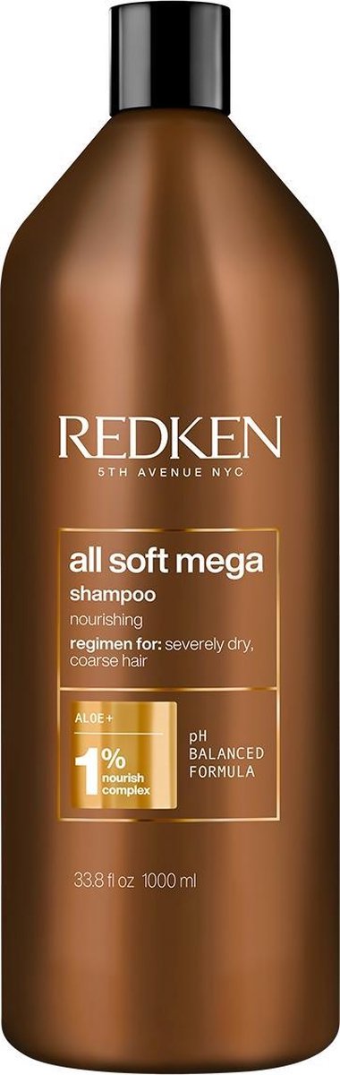 Redken All Soft Mega Shampoo - 1000 ml
