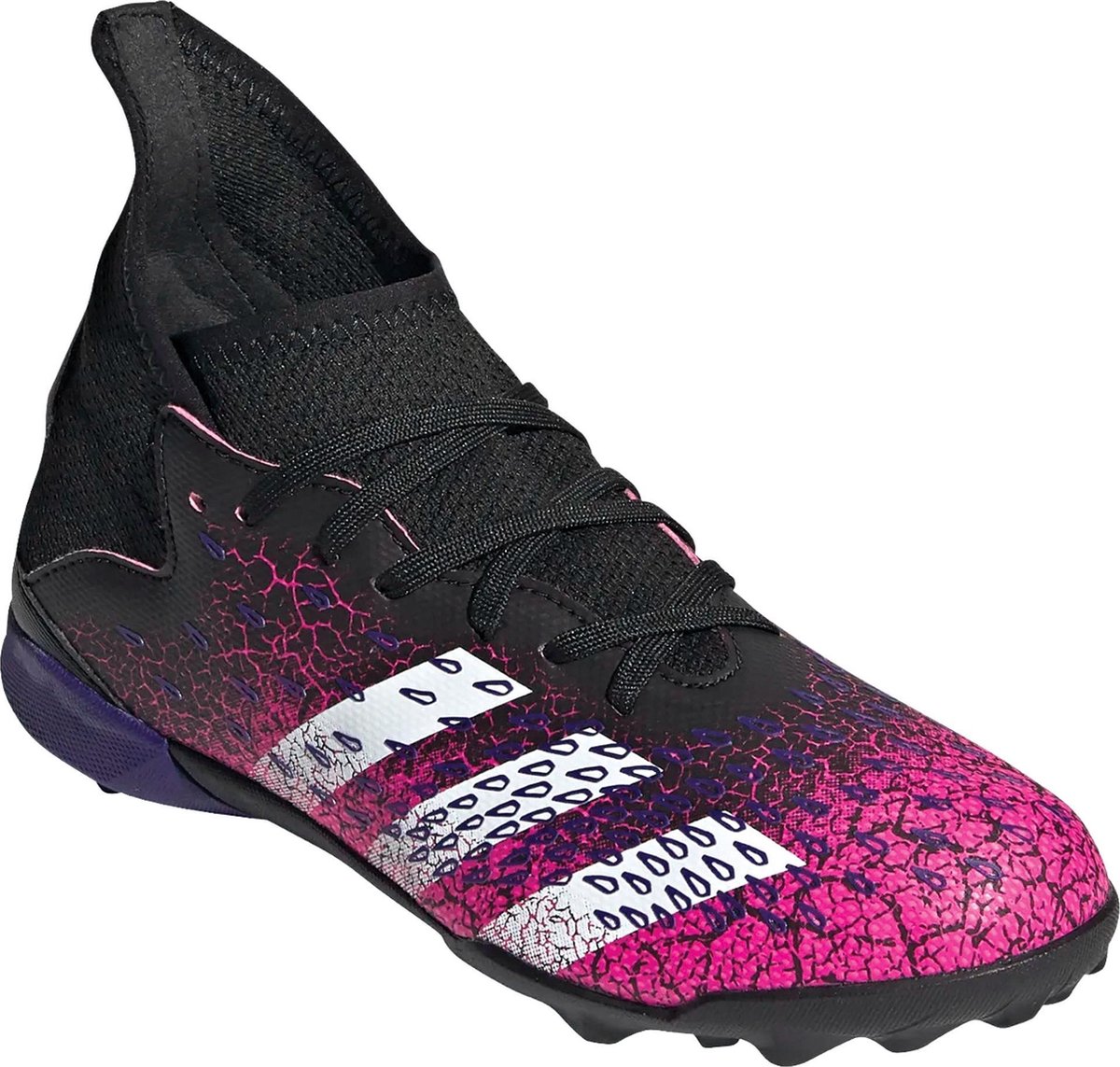 adidas Predator Freak .3 TF Sportschoenen - Maat 35 - Unisex - Zwart/Roze/Paars/Wit  | bol.com