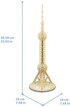 Houten modelbouwpakket - The Oriental pearl tower 19 x 19 x 58.5 cm