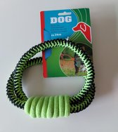 Haylana Dog hondenspeeltouw 34cm groen