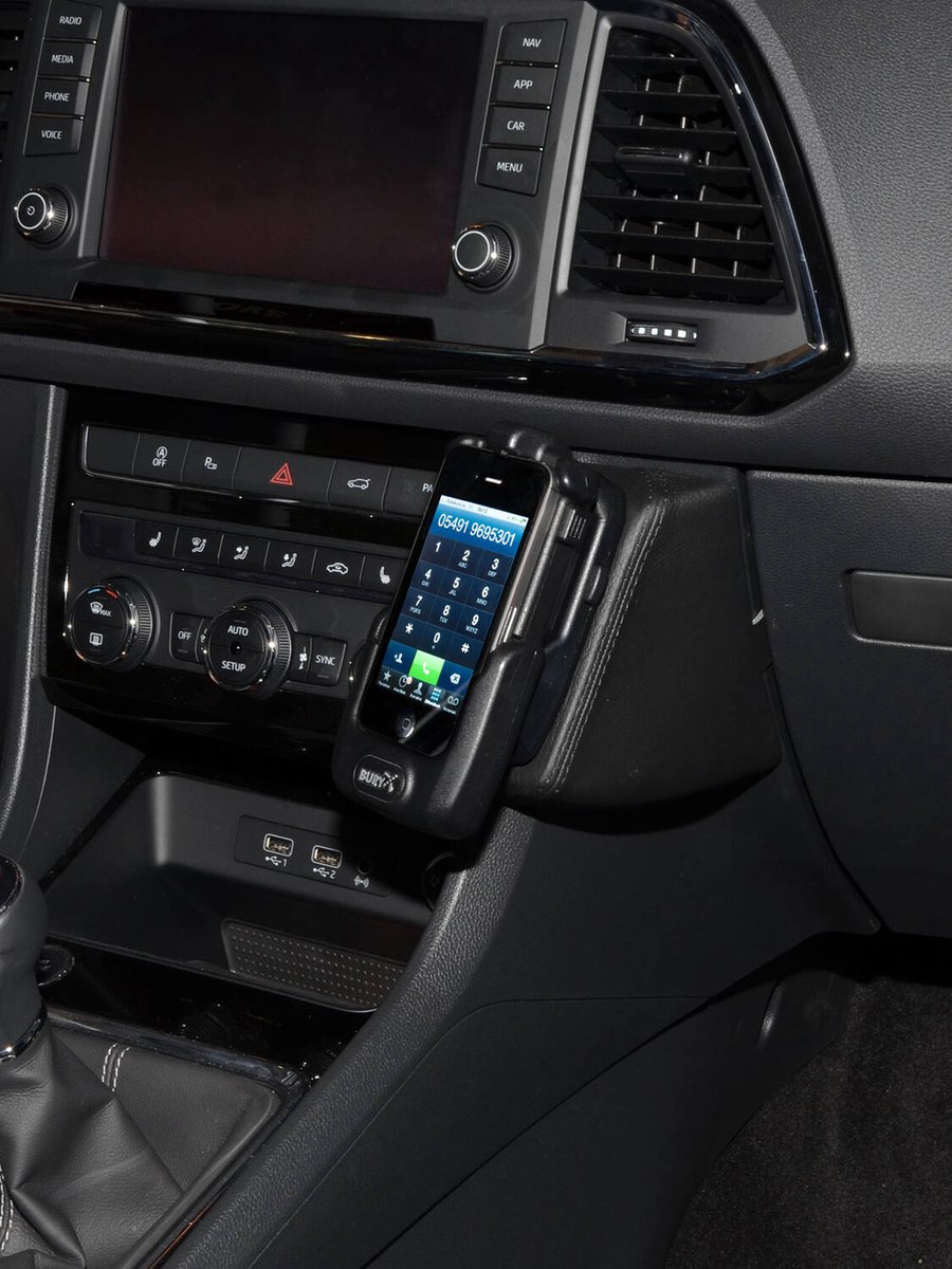 Kuda houder geschikt voor Seat Ateca 2017-2019 Kleur: Zwart