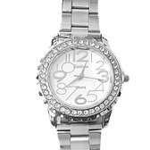 Horloge Kanima- zilverkleur-Zirkonia-metaal-4.2 cm-Charme Bijoux