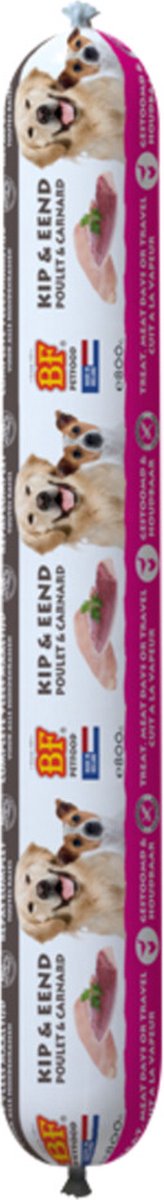 10x BF Petfood Vleesvoeding Eend - Kip 800 gr