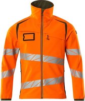 Mascot Accelerate Safe Softshell Jas 19002 - Mannen - Oranje/Mosgroen - XL