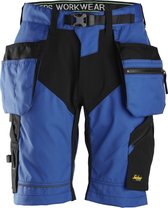 Snickers FlexiWork Stretch Korte broek+ HP 6904 - Mannen - Kobaltblauw/Zwart - 58