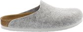 Birkenstock slipper AMSTERDAM Hellgrau narrow VEG vilt - Maat 35