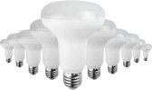 E27 LED-lamp 10W 220V R80 120 ° (10 stuks) - Wit licht - Overig - Pack de 10 - Wit Neutre 4000K - 5500K - SILUMEN