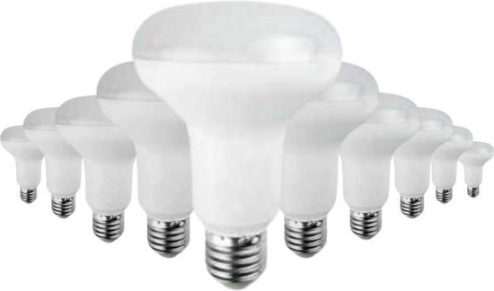 E27 LED-lamp 10W 220V R80 120 ° (10 stuks) - Wit licht - Overig - Pack de 10 - Wit Neutre 4000K - 5500K - SILUMEN