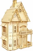 Houten modelbouwpakket - Gothic villa - 28.8 x 17 x 46 cm