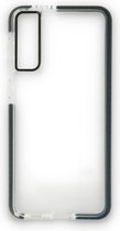 HB Hoesje Geschikt voor Samsung Galaxy S21 Plus Zwart - Anti Shock Gel Armor Back Cover Case