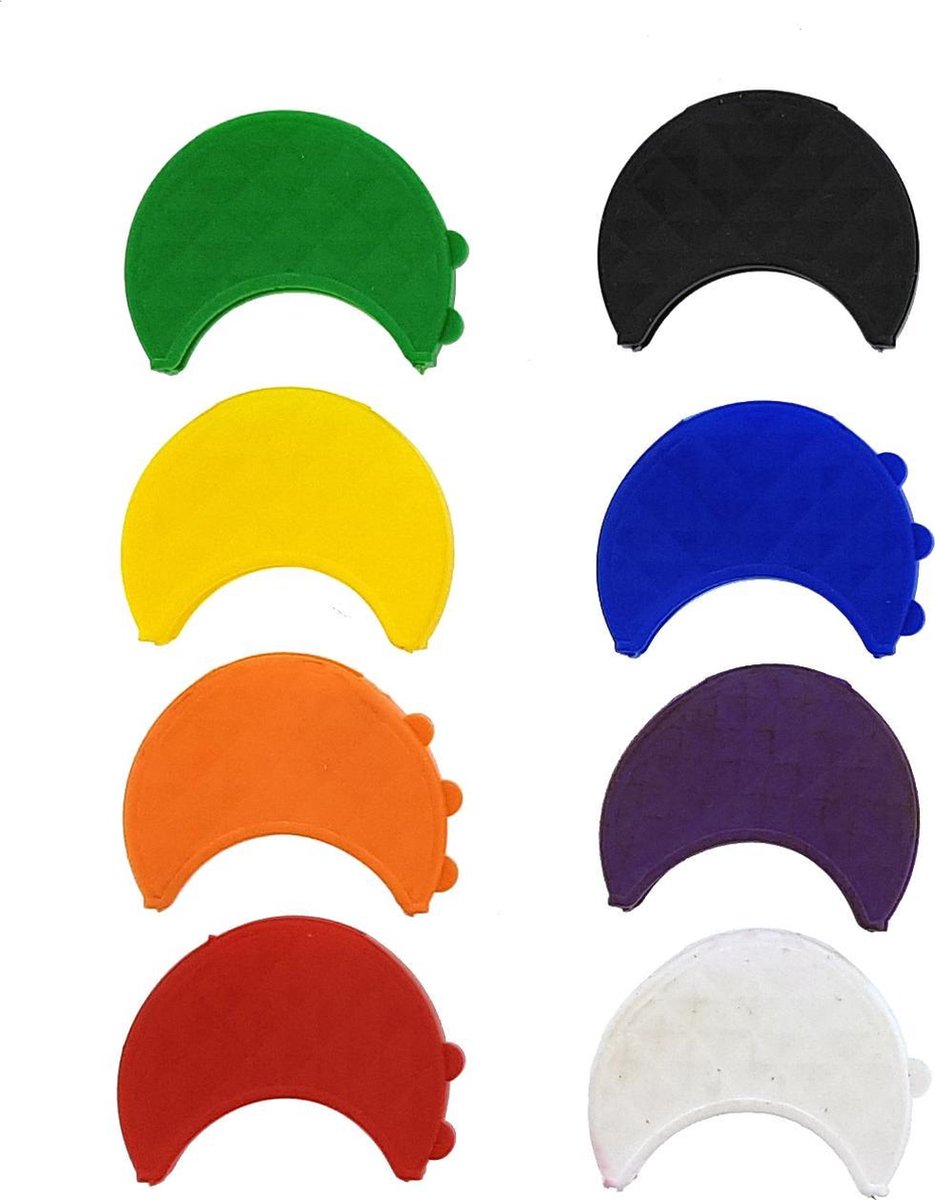 sleutelkapjes.assorti.10 stuks. multicolour. winkelvansinkel Amsterdam,