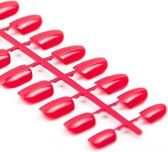 2 setjes Nepnagels -  48 stuks – rood - inclusief plakstickers! - verschillende maten - plaknagels Sparkolia kunstnagels –  nep nagels