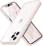 HB Hoesje Geschikt voor Apple iPhone 11 Pro Roze - Anti Shock Gel Armor Back Cover Case