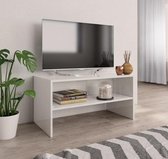 Tv kast - Spaanplaat - Hoogglans wit - Meubilair - Slaapkamer - Design - Industrieel - Nieuwste Collectie