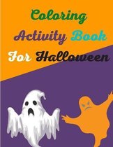 coloring activity book for halloween