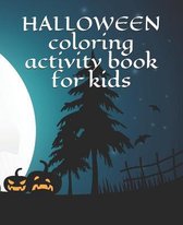 Halloween coloring activity book for kids