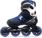 Fila - Verstelbare inline skates - J one - 21' - Maat 32-36 - Blauw - Zwart