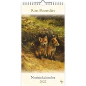 Maandnotitiekalender - 2022 - Rien Poortvliet - Vossen - 18x34,5cm