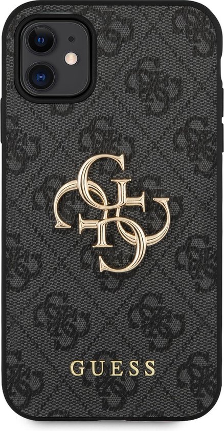 steen De jurk Zwart hoesje van Guess - Backcover - iPhone 11 - 4G - Hardcase TPU - Big  Metal Logo | bol.com