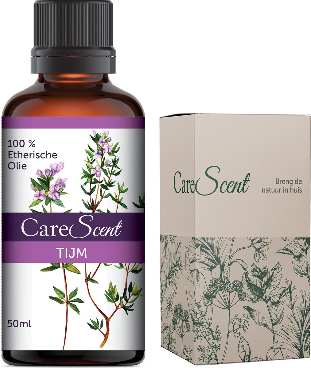 Goedkoopste CareScent Tijm Olie - Etherisch - Aromatherapie - Essentiële Olie - Geur Aroma Diffuser - 50 ml