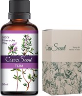 CareScent Etherische Tijm Olie | Essentiële Olie voor Aromatherapie | Geurolie | Aroma Olie | Aroma Diffuser Olie | Tijmolie- 50ml