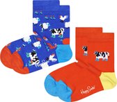 Happy Socks KFAR02-6500 2-pack Kids Farmlife Socks - maat 2-3Y