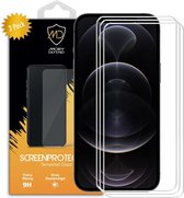 3-Pack iPhone 12 Pro Max Screenprotectors - MobyDefend Case-Friendly Screensavers - Gehard Glas - Glasplaatjes Geschikt Voor Apple iPhone 12 Pro Max