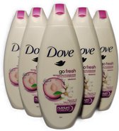 Dove Go Fresh - Rebalance - Shower Gel - Pruim en Japanse Kersenbloem - voordeelverpakking 6 x 250 ml