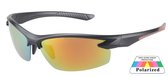 Dielay - Zonnebril - Sportbril - UV400 Bescherming Cat. 3 - Gepolariseerde Glazen 70 mm - Zwart