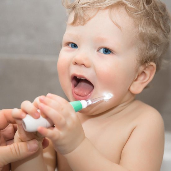 LUVION® 250S - Sonische Elektrische Tandenborstel voor Baby en Peuter - 0 t/m 4 Jaar - Met Timer