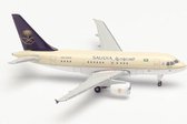 Herpa Airbus vliegtuig A318 Saudia Royal Flight