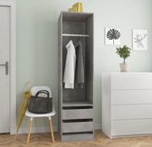 NIEUWE COLLECTIE - Kast - Kledingkast - Betongrijs - Kast - Spaanplaat - Slaapkamer - Small look - Design - Modern - Nieuwste Collectie