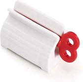 Tandpasta knijper - Uitknijper - Tube knijper - Tandpasta dispenser - Toothpaste dispenser - Tandpastaknijper - Duurzaam - Wit - Rood - 1 stuk