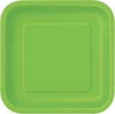 UNIQUE - 16 kleine groen bordjes - Decoratie > Borden