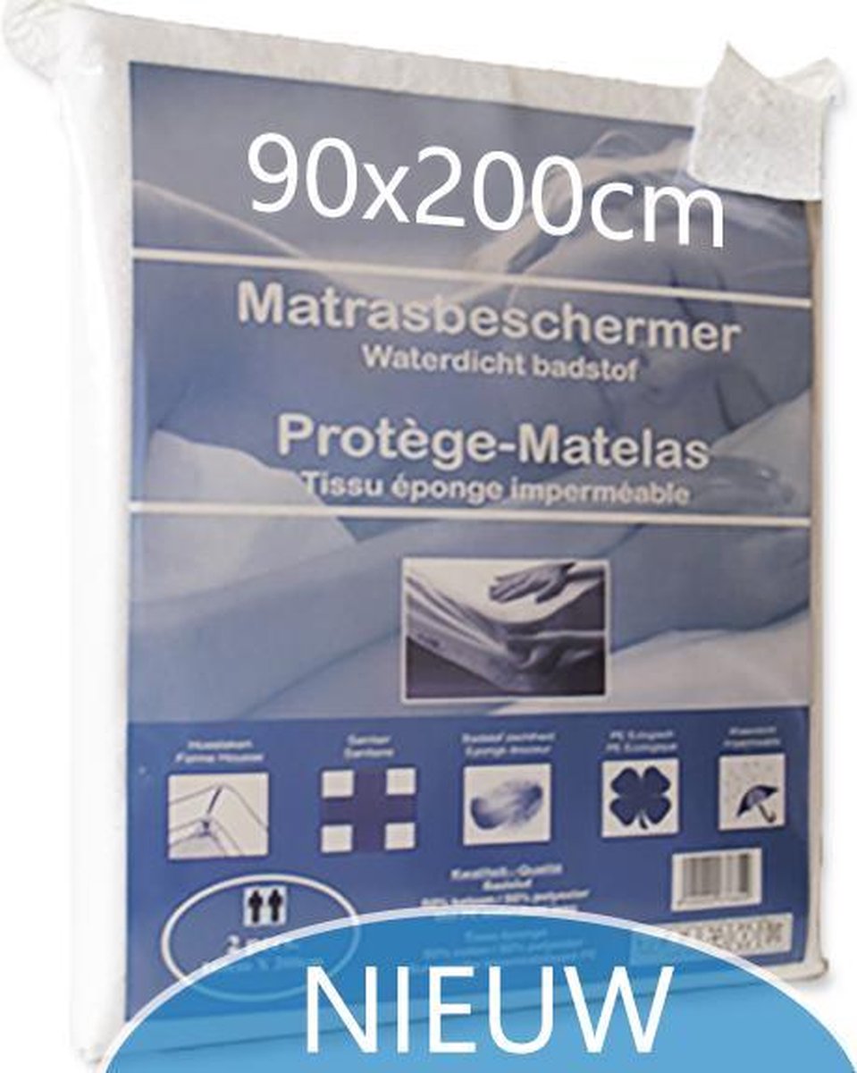 Matrasbeschermer Waterdicht 90x200cm - bedlin