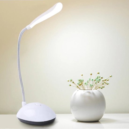 Mini lampe de bureau LED 3 Piles AAA - Lumière Wit - Lampe de lecture  pratique - Lampe... | bol.com