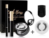 Magnetische wimpers - 3 paar - luxe set inc. eyeliner, mascara, kruller