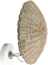 Home & Deco wandlamp rotan Ø 30cm naturel