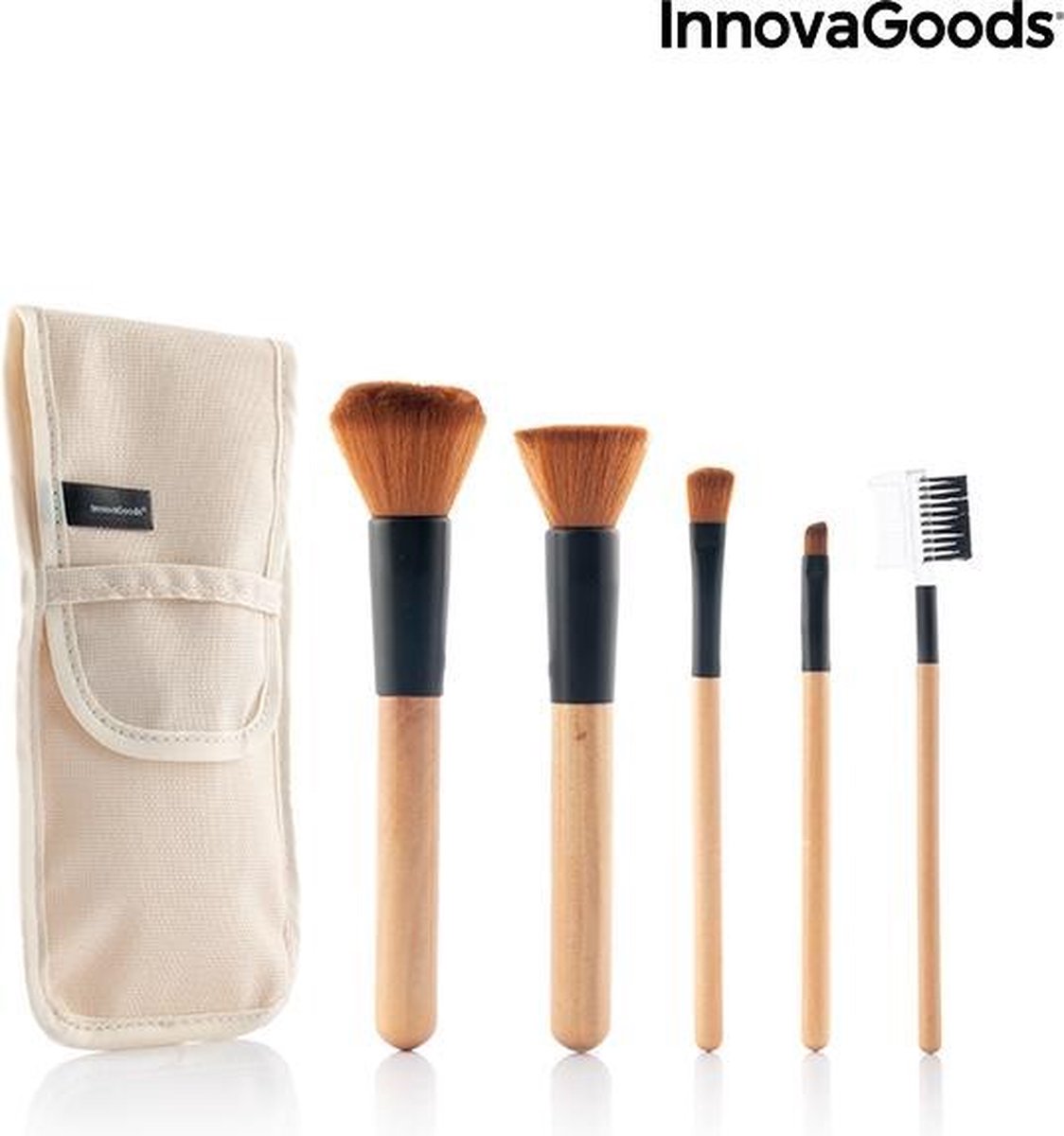Make up borstels 5 onderdelen - Make up borstels set - Make up borstels - Make up kwasten set