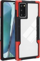 Voor Samsung Galaxy Note20 Ultra TPU + pc + acryl 3 in 1 schokbestendige beschermhoes (rood)