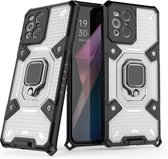 Voor OPPO Find X3 Space PC + TPU-ringhouder beschermhoes (wit)