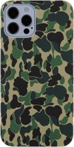 Camouflage TPU-beschermhoes voor iPhone 11 Pro Max (groen)