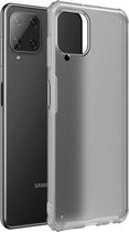 Voor Samsung Galaxy A22 4G Vierhoekige schokbestendige TPU + pc-beschermhoes (doorschijnend)