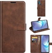 Voor Motorola Moto G50 Retro Kalfspatroon Gesp Horizontale Flip Leren Case met Houder & Kaartsleuven & Portemonnee (Donkerbruin)