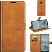 Voor Nokia G20 Retro Kalfspatroon Gesp Horizontale Flip Leren Case met Houder & Kaartsleuven & Portemonnee (Geel)